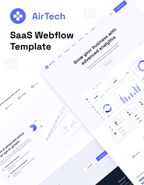 AirTech SaaS template cover image